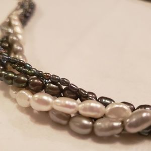 Multi strand bead necklace